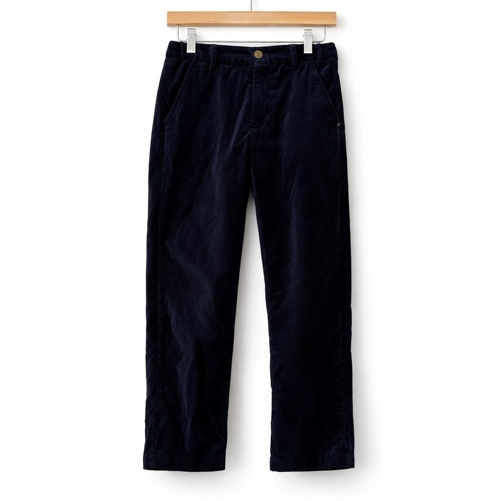 Janie and Jack Navy Velvet Dress Pants Boys Size 6 Holiday Formal Lined